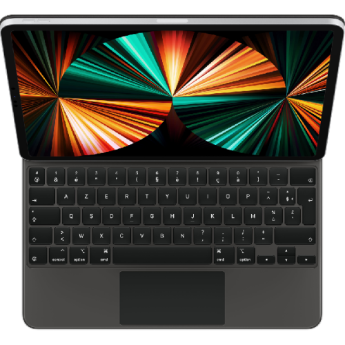 APPLE Toetsenbordcover Magic Keyboard iPad Pro 12.9 5th Gen AZERTY FR Zwart (MJQK3F/A)