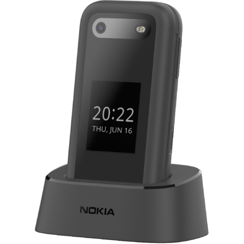 NOKIA GSM 2660 Flip Zwart + Bureaustandaard (N2660-DS-BLK-CRADLE)