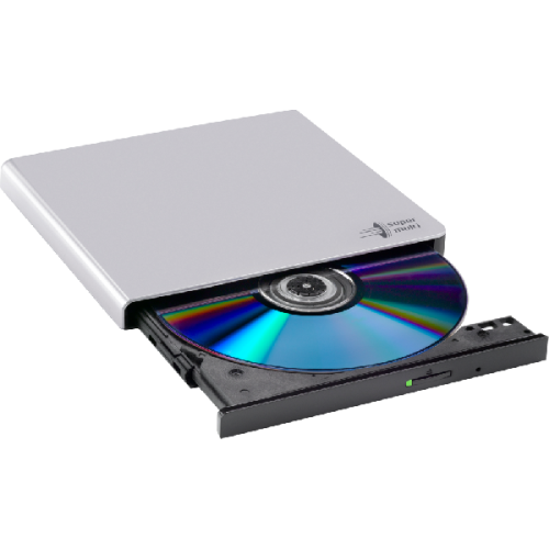 LG Draagbare DVD brander Ultra Slim 8x USB 2.0 Zilver (GP57ES40.AHLE10B)
