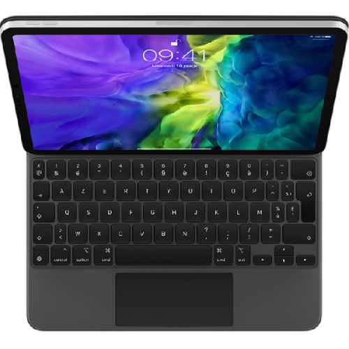 APPLE Toetsenbordcover Magic Keyboard iPad Pro 11" 2th Gen AZERTY FR Zwart (MXQT2F/A)
