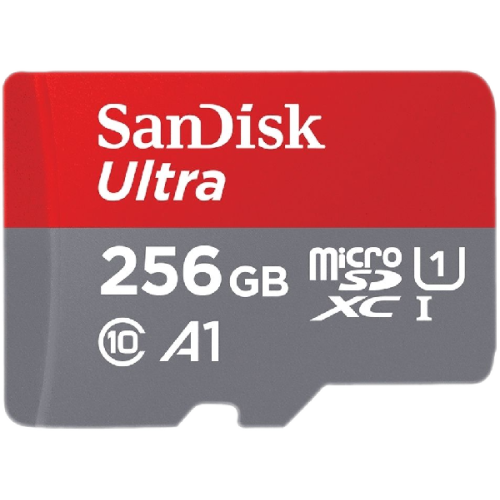 SANDISK MicroSDXC geheugenkaart Ultra A1 256 GB met SD-adaptater (0619659200565)