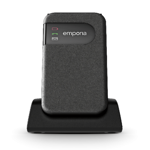 EMPORIA GSM Flip Simplicity Glam Zwart (V227-001-B)