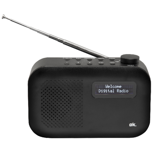 OK Draagbare DAB+/FM-radio Bluetooth (ORD 111BT-B-1)