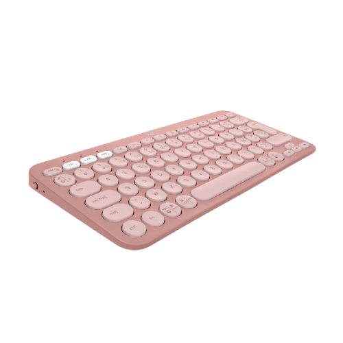 LOGITECH Draadloos toetsenbord Pebble Keys 2 K380s AZERTY Roze (920-011805)