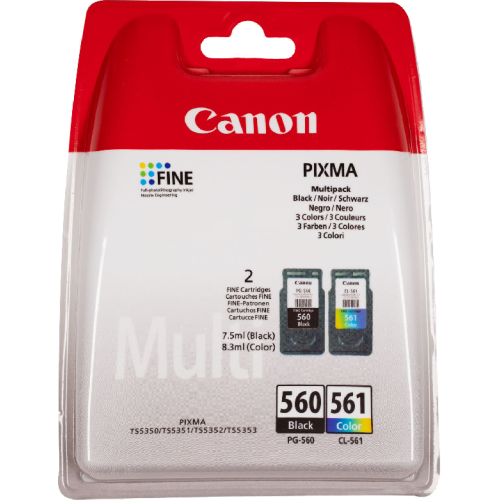 CANON PG-560 / CL-561 Zwart - Kleur (3713C005)