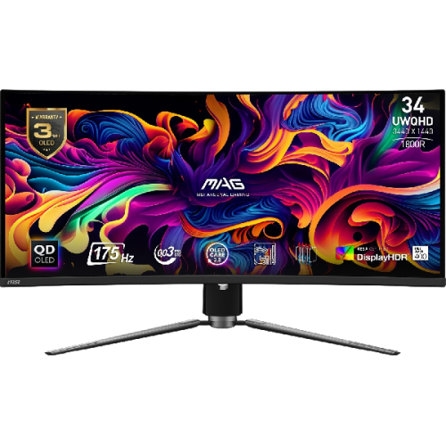 MSI Gaming monitor MAG 341CQP 31" - UWQHD - 0.3 ms - OLED (Organic Light-Emitting Diode)