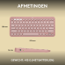 LOGITECH Draadloos toetsenbord Pebble Keys 2 K380s AZERTY Roze (920-011805)