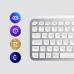 LOGITECH Draadloos toetsenbord MX Keys Mini Illuminated AZERTY FR Pale Grey (920-010483)