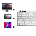 LOGITECH Draadloos toetsenbord MX Keys Mini Illuminated AZERTY FR Pale Grey (920-010483)