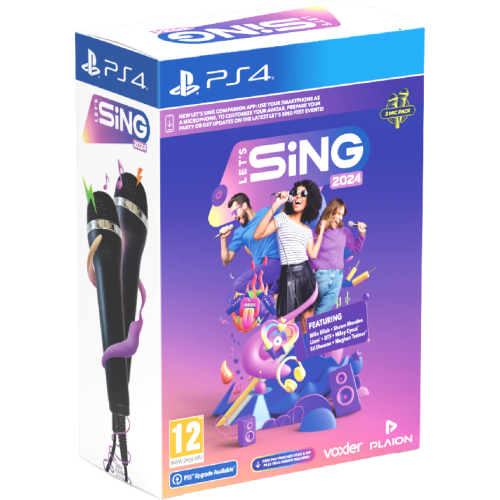 KOCH MEDIA Let's Sing 2024 International + 2 Micro UK/FRK PS4