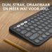 LOGITECH Draadloos toetsenbord Pebble Keys 2 K380s AZERTY Zwart (920-011803)