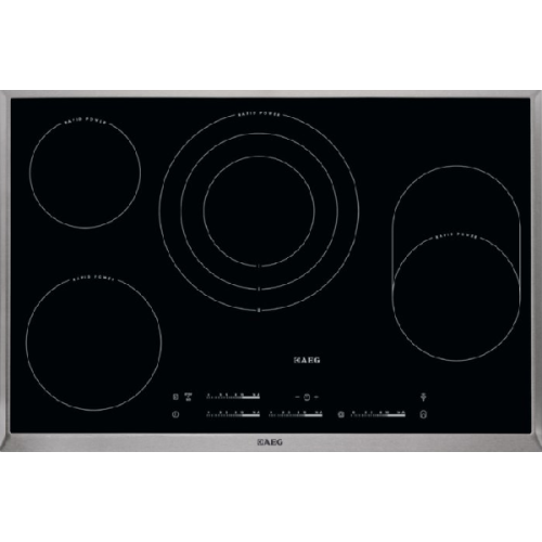 AEG Keramische kookplaat Rapid Power (HK854870XB)