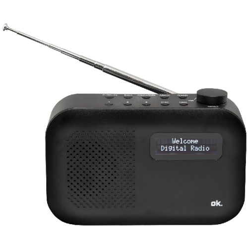 OK. Draagbare DAB+/FM-radio Bluetooth (ORD 111BT-B-1)