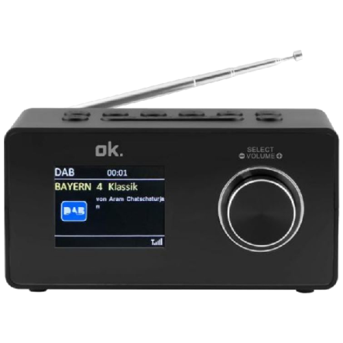 OK. DAB+ radio Zwart (OCR 430-B)