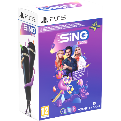 KOCH MEDIA Let's Sing 2024 Hits Français et Internationaux + 2 Micro FR PS5