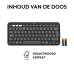 LOGITECH Draadloos toetsenbord Pebble Keys 2 K380s AZERTY Zwart (920-011803)