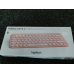 LOGITECH Draadloos toetsenbord Pebble Keys 2 K380s AZERTY Roze (920-011805)