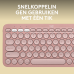 LOGITECH Draadloos toetsenbord Pebble Keys 2 K380s AZERTY Roze (920-011805)