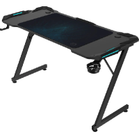 QWARE Gaming desk Akron RGB Zwart (QW GT-140LED)