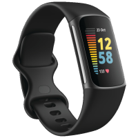 FITBIT Activity Tracker Charge 5 Black Graphite Stainless Steel (FB421BKBK)