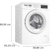 BOSCH Wasmachine voorlader Serie 6 - 8 kg A (WUU28T00FG)