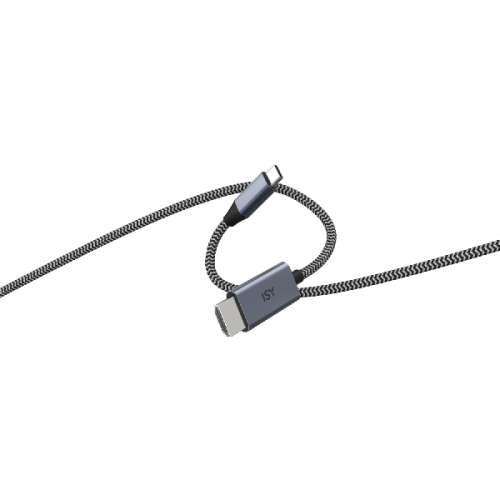 ISY USB-C naar HDMI kabel 2m Grijs (IHD-9100)