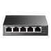 TP-LINK Smartswitch TL-SG105PE 5-poorts Gigabit Easy met 4 PoE+-poorten Zwart (TL-SG105PE PoE+ Switch)