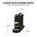 DE LONGHI Nespresso Citiz Zwart EN167.B – Capsule koffiemachine – Retro design & veelzijdig – 19 bar