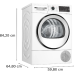 BOSCH Warmtepomp droogkast  Serie 6 SelfCleaning condenser 8 KG C (WQG235DEFG)