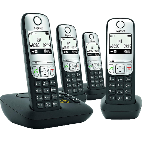 GIGASET Draadloze telefoon A69A Quattro met antwoordapparaat (GIG-A690A-QUATTRO)