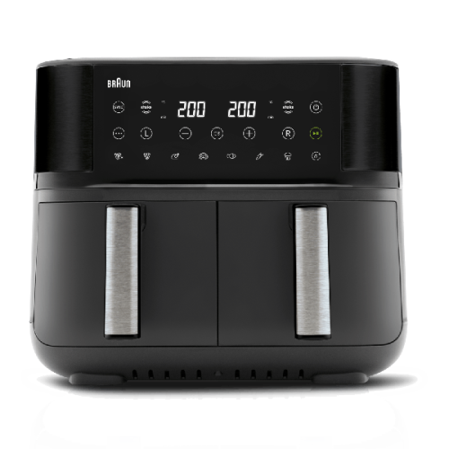 BRAUN HOUSEHOLD Airfryer TwinCook 3 TD3030IBK Zwart