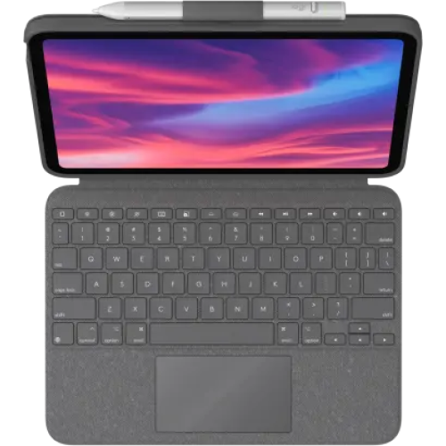 LOGITECH Toetsenbordcover Combo Touch iPad 10e Gen. AZERTY Oxford Grey (920-011436)