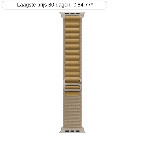 APPLE Smartwatch band 49mm Tan Alpine Loop Medium Black Titanium (MYQ13ZM/A)