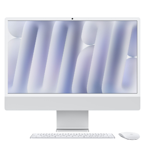 APPLE iMac 24" M4 256 GB Zilver 2024 QWERTY (MWUC3)