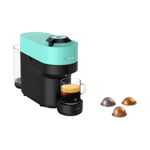 KRUPS Krups Nespresso Vertuo Pop Groen XN920410 – Capsule koffiemachine - Grote kopmaten - Centrifusion