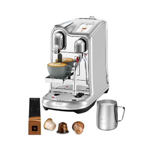 SAGE Sage Nespresso Creatista Pro Stainless Steel SNE900BSS4EEU1 – Capsule koffiemachine - Melksysteem voor cappuccino - 19 bar