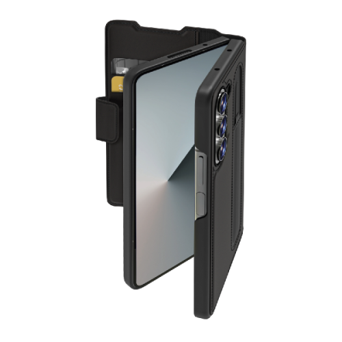 SBS Wallet Stand Case for Samsung Z Fold 7 Black