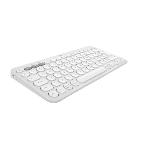 LOGITECH Draadloos toetsenbord Pebble Keys 2 K380s AZERTY Wit (920-011804)