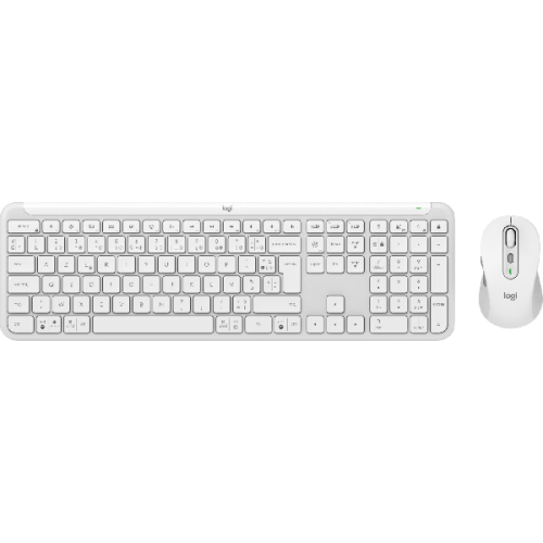 LOGITECH Draadloze toetsenbord en muis MK950 Signature Slim AZERTY Wit (920-012595)