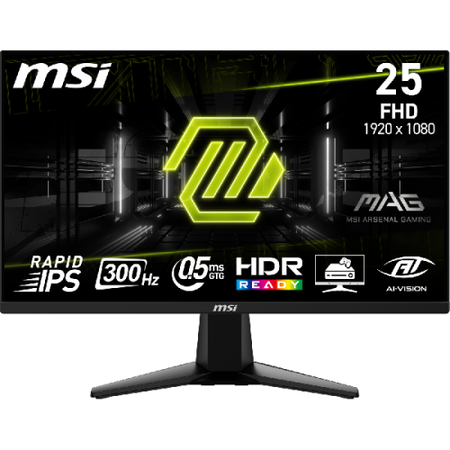 MSI Gaming Monitor MAG 255XF - 24.5 inch - Full HD - IPS (In-Plane Switching)