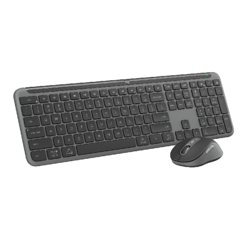 LOGITECH Draadloze toetsenbord en muis MK950 Signature Slim AZERTY Zwart (920-012485)