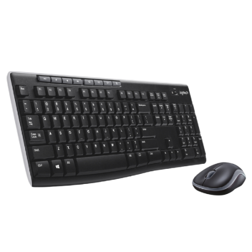 LOGITECH Draadloos toetsenbord en draadloze muis MK270 AZERTY Zwart (920-004524)