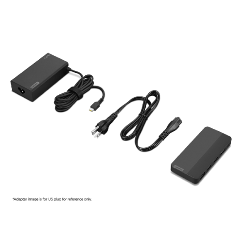 LENOVO USB-C Dual Display Travel Dock met 100W Adapter