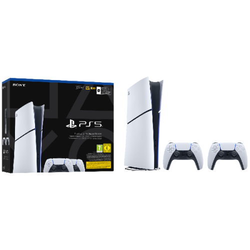 PLAYSTATION PlayStation®5 Digital Edition 825 GB – Bundel met twee DualSense® draadloze controllers