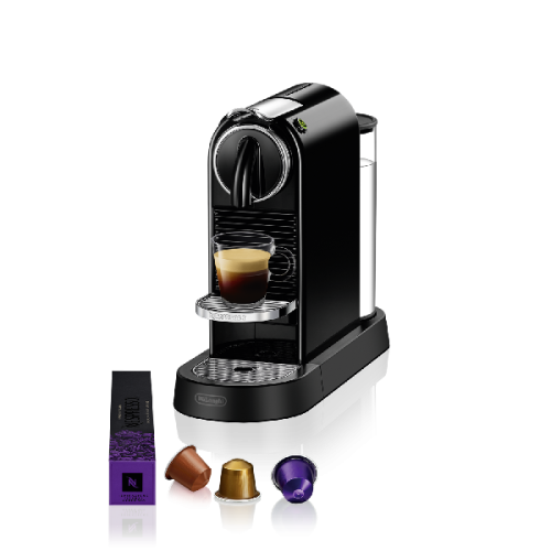DE LONGHI Nespresso Citiz Zwart EN167.B – Capsule koffiemachine – Retro design & veelzijdig – 19 bar