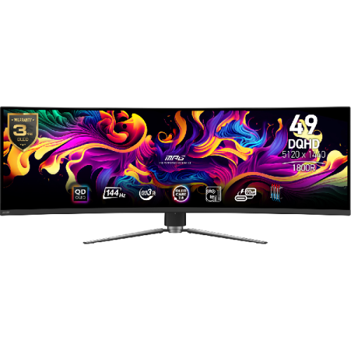 MSI Monitor MPG 491CQP QD-OLED - 49 inch - UWQHD - OLED (Organic Light-Emitting Diode)