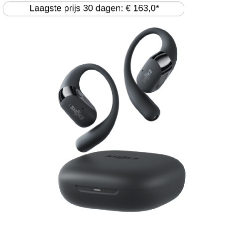 SHOKZ OpenFit 2+ Open-Ear TWS - Draadloze oortjes Zwart