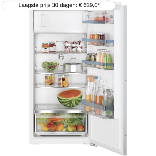 BOSCH KIL42VFE0 - Koelkast met vriesvak - breedte 54.1 cm - hoogte 122.1 cm - Half geïntegreerd - Nishoogte 122.5 cm