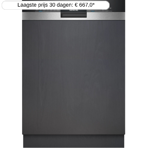 SIEMENS SN53ES27VE - inbouwvaatwasser - Half geïntegreerd - 14 bestekken - 44 dB(A)