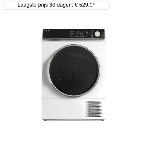 SHARP Warmtepomp droogkast E (KDNL2S9W2BE)